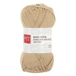 Pelote de fil � tricoter mt basic coton naturel - mt - mondial tissus