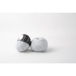Pelote de fil  tricoter merinos 3, 5 gris perle - phildar - mondial tissus