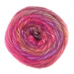 Pelote de fil  tricoter connect rose - plassard - plassard - mondial tissus