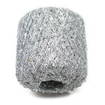 Pelote de fil � tricoter pluie d'�toiles argent - plassard - plassard - mondial tissus