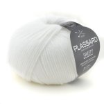 Pelote de fil � tricoter sweety blanc optique - plassard - plassard - mondial tissus