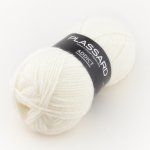 Pelote de fil  tricoter addict blanc - plassard - plassard - mondial tissus
