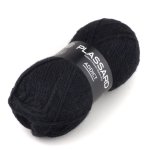 Pelote de fil � tricoter addict noir - plassard - plassard - mondial tissus
