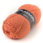Pelote de fil  tricoter addict orange - plassard - plassard - mondial tissus