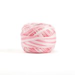 Pelote perl� 10gr rose et blanc - mt - mondial tissus
