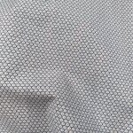 Percale coton chemise blanche impression digitale soleil graphique marine - mondial tissus