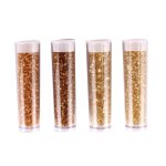 Perle rocaille tubes 8g dor� 4 pi�ces - mondial tissus