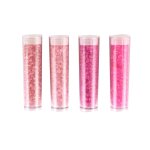 Perles rocaille tubes 8g rose 4 pices - mondial tissus