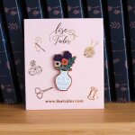 Pin's vase fleur - lise tailor - lise tailor - mondial tissus