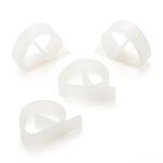 Pinces pour nappe - blanc - mondial tissus