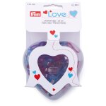 Pinces  tissus 2, 6 cm bote coeur - prym love - prym - mondial tissus