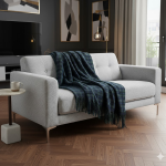 Plaid a carreaux vert et bleu 130x170cm - mt - mondial tissus