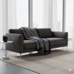 Plaid chevrons bleu marine 125 x 150 cm - mt - mondial tissus