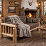 Plaid fourrure rayures marron 130 x 170 cm - mt - mondial tissus