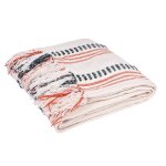 Plaid jet de canap beige - mt - mondial tissus