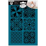 Pochoir 3d carreaux ciment - aladine - mondial tissus