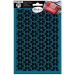 Pochoir 3d fleurs gomtriques - aladine - mondial tissus