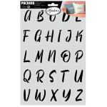 Pochoir dco alphabet 20x30cm - aladine - mondial tissus