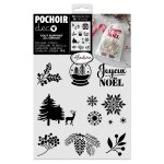 Pochoir dco motifs nol 20x30 cm - aladine - mondial tissus