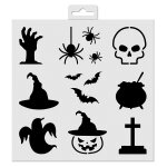 Pochoir de dcoration halloween 20x20 cm - aladine - mondial tissus
