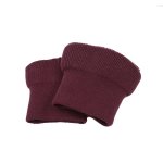 Poignets bord - c�te uni bordeaux - mt - mondial tissus