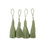 Pompon floche mat vert pesto - mondial tissus