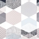 Prot�ge table polygone bleu - mondial tissus