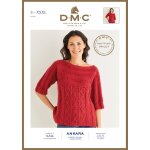 Mod�le pull manches courtes femme dmc ankara - dmc - mondial tissus