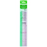 Rgle japonaise souple et quadrille de 30 cm - clover - mondial tissus