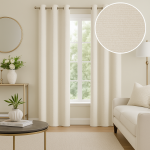 Rideau chenille blanc argentine 140x250cm - mt - mondial tissus