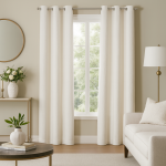 Rideau chenille blanc argentine 140x250cm - mt - mondial tissus