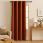 Rideau effet su�dine thermique camel - mt - mondial tissus