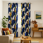 Rideau imprim� totems multicolores 140x250cm - mt - mondial tissus