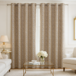 Rideau jacquard feuillage angleterre 140x250cm - mt - mondial tissus
