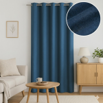 Rideau occultant bleu trappes 140 x 260 cm - mt - mondial tissus