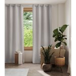 Rideau occultant thermique viriville gris - mondial tissus