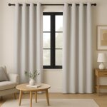 Rideau p. a. p obscurcissant velours blanc 140x240cm - mt - mondial tissus