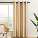 Rideau rayures taupe �cru venezuela 140 x 240 cm - mt - mondial tissus