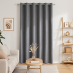 Rideau sibrie thermique occultant jean 140x250 cm - mt - mondial tissus