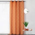 Rideau tigre orange 140x275 cm - mt - mondial tissus