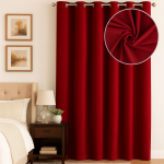 Rideau velours decker rouge 140x240 cm - mt - mondial tissus