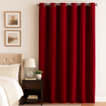 Rideau velours decker rouge 140x240 cm - mt - mondial tissus