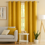 Rideau velours jaune barton 135x240cm - mt - mondial tissus