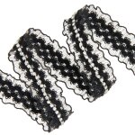 Ruban bijoux a coudre noir 28 mm - mondial tissus