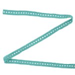 Ruban dentelle avec mini pompons vert - mt - mondial tissus