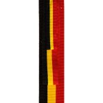 Ruban drapeau 15mm belgique noir jaune rouge - mondial tissus
