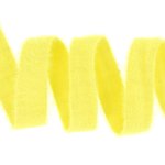 Ruban effet peluche doudou jaune 25mm - mondial tissus