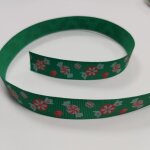 Ruban gros grain bonbon vert 16 mm - mondial tissus