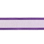 Ruban organza bord satin uni 9 mm violet - frou frou - mondial tissus