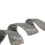 Ruban � sequins gris paillettes 25 mm mt - mt - mondial tissus
